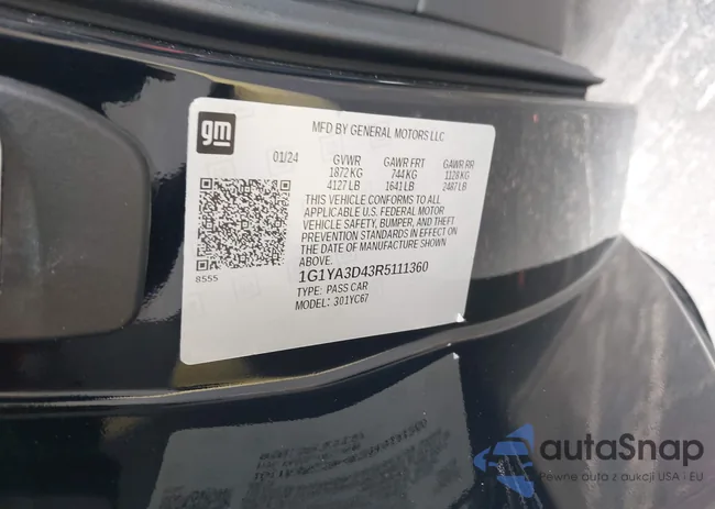 1G1YA3D43R5111360: 43618786