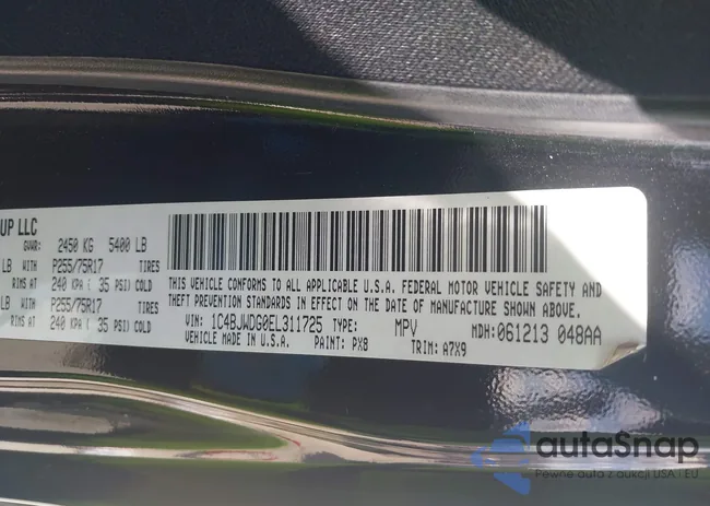 1C4BJWDG0EL311725: 43618868