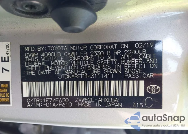 JTDKARFP4K3111411: 43617919