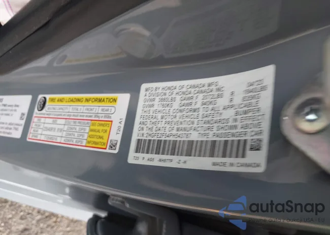 2HGFE2F54PH543787: 43618156