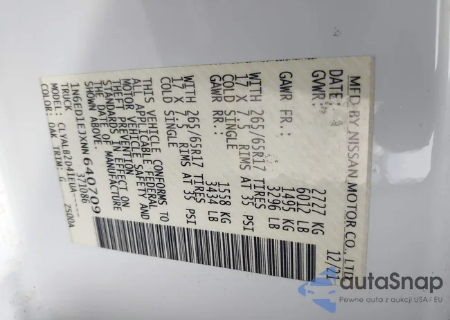 1N6ED1EJXNN640709: 43619557