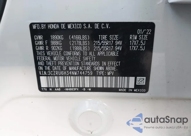 3CZRU6H34NM744759: 43618954