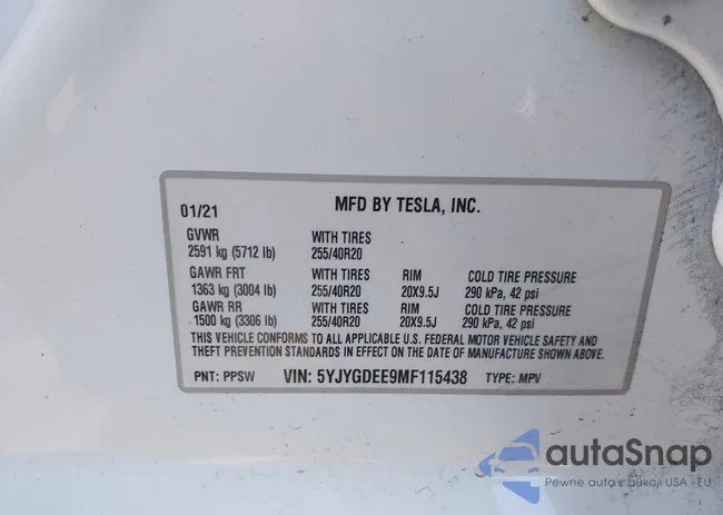 5YJYGDEE9MF115438: 43619006