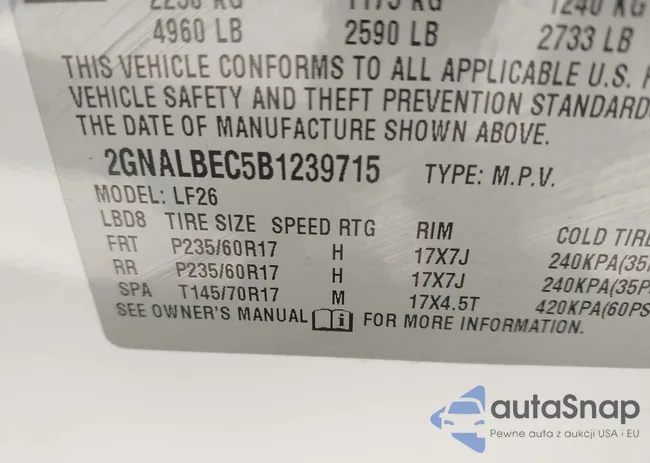 2GNALBEC5B1239715: 43619253