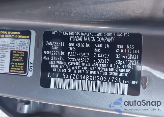 5XYZG3ABXBG037736: 43620317