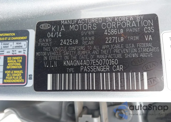 KNAGN4AD7E5070160: 43620656