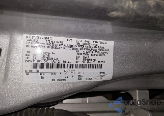 1FADP3K25EL299977: 43619892