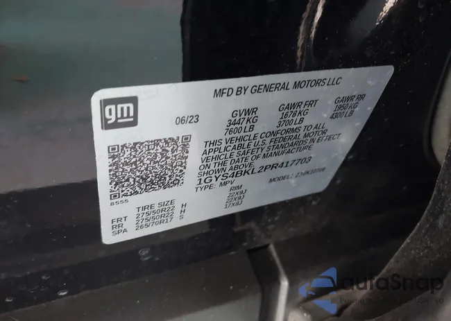 1GYS4BKL2PR417703: 43621372