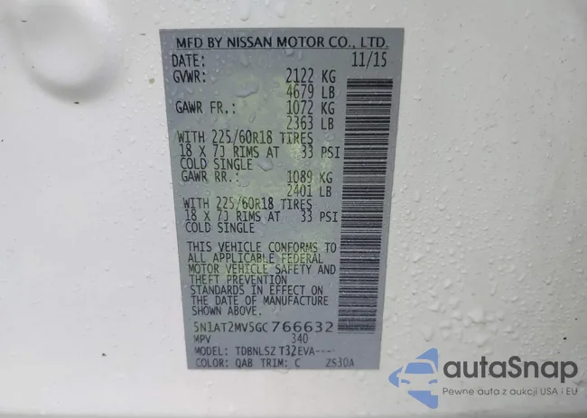 5N1AT2MV5GC766632: 43621394