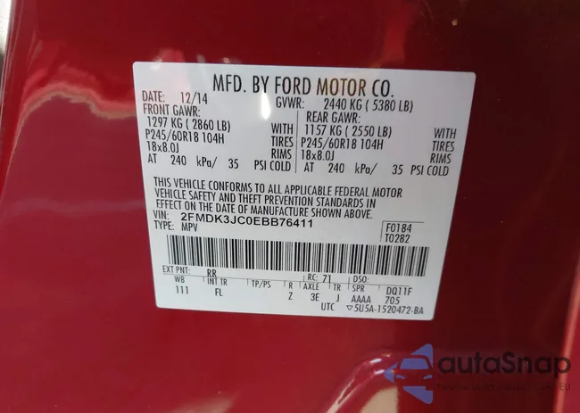 2FMDK3JC0EBB76411: 43620943