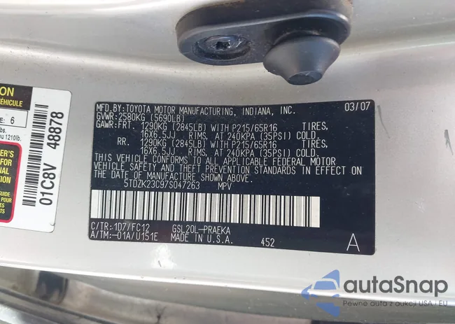 5TDZK23C97S047263: 43620964