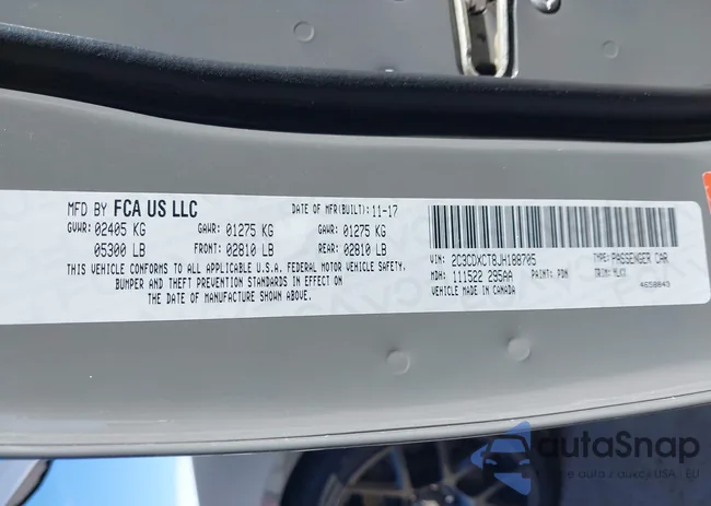 2C3CDXCT8JH188705: 43621088