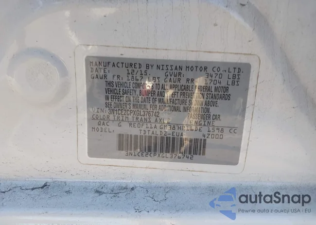 3N1CE2CPXGL376742: 43621108