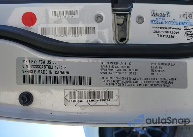 2C3CCABT6LH178453: 43622309