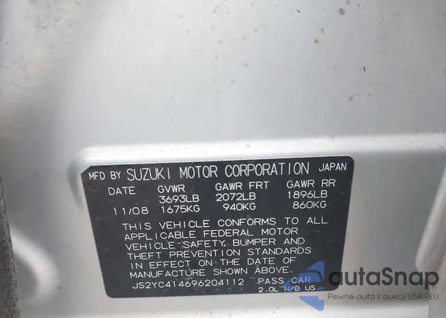 JS2YC414696204112: 43622493