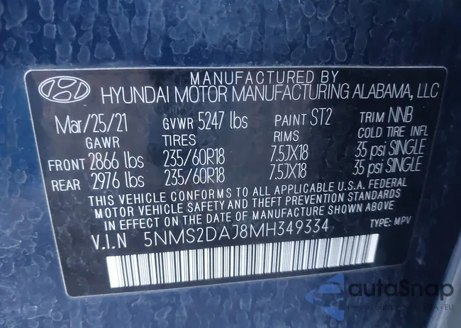 5NMS2DAJ8MH349334: 43622556