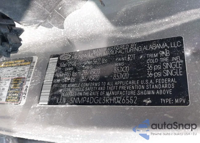5NMP4DGL3RH026552: 43621993