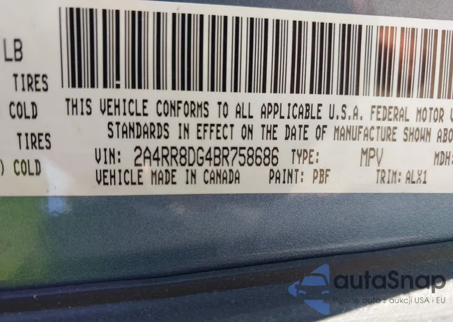 2A4RR8DG4BR758686: 43623297