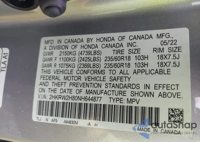 2HKRW2H80NH644877: 43623739