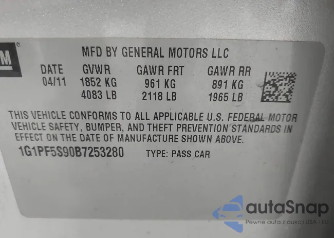 1G1PF5S90B7253280: 43623135