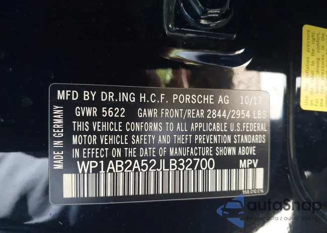 WP1AB2A52JLB32700: 43623234