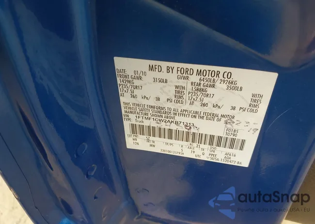 1FTMF1CW2AKB71313: 43624495