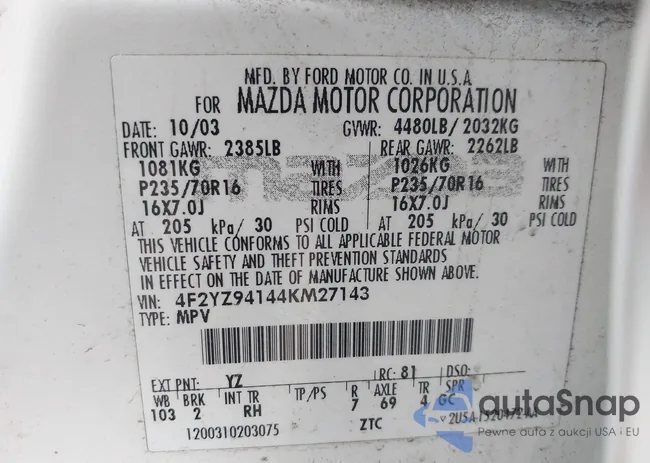 4F2YZ94144KM27143: 43624814