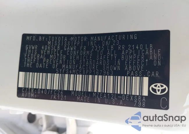 5YFS4MCEXPP167963: 43625716