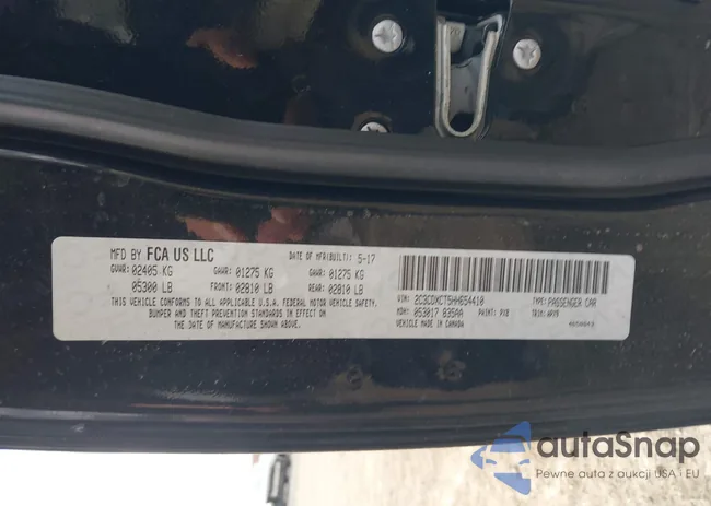 2C3CDXCT5HH654410: 43625747