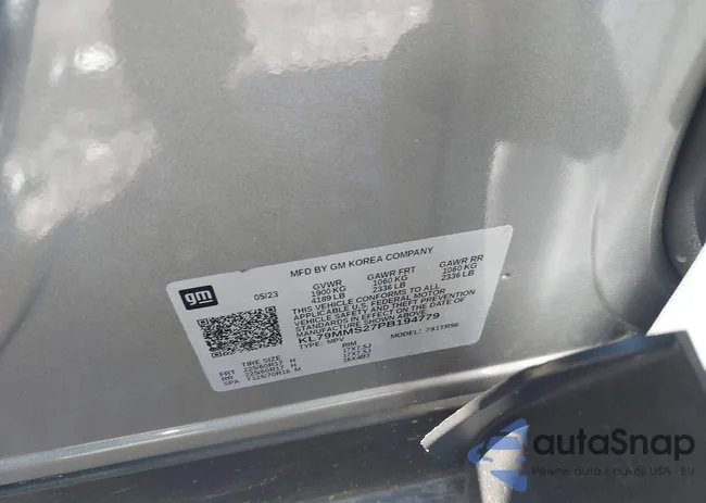 KL79MMS27PB194779: 43624895