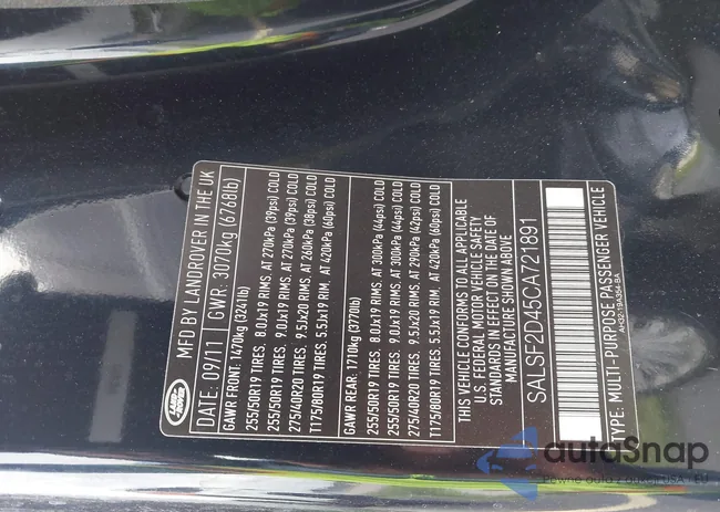 SALSF2D45CA721891: 43624989