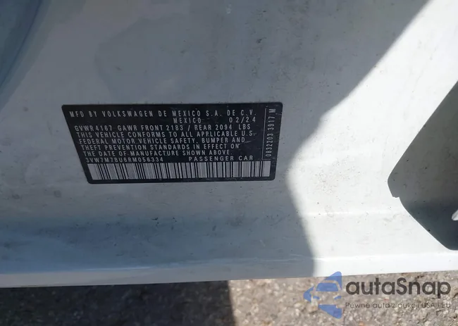 3VW7M7BU6RM056334: 43626335