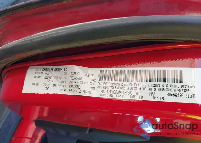 1J4AA2D10AL162382: 43626441