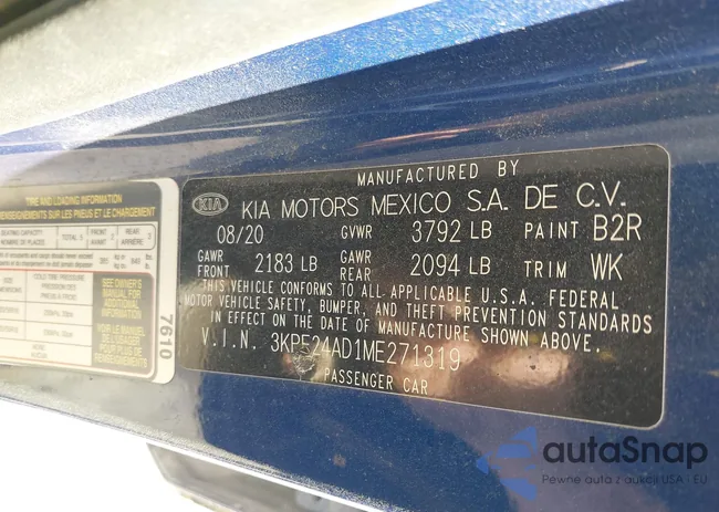 3KPF24AD1ME271319: 43626556