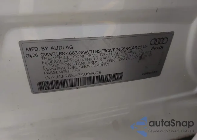 WAUAF78EX7A099679: 43626683