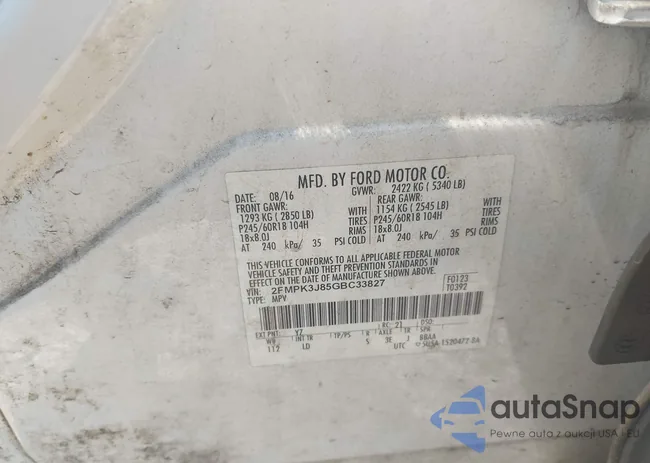 2FMPK3J85GBC33827: 43625997