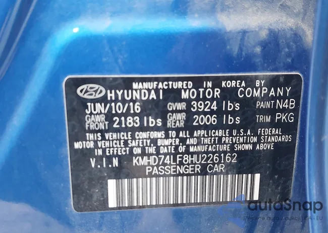 KMHD74LF8HU226162: 43626057