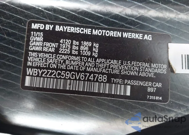 WBY2Z2C59GV674788: 43626068