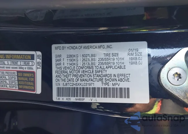 5J8TC2H5XKL031971: 43626119