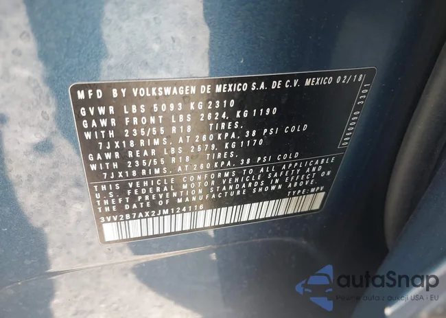 3VV2B7AX2JM124116: 43627359