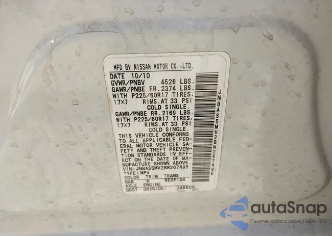 JN8AS5MV2BW267498: 43627378