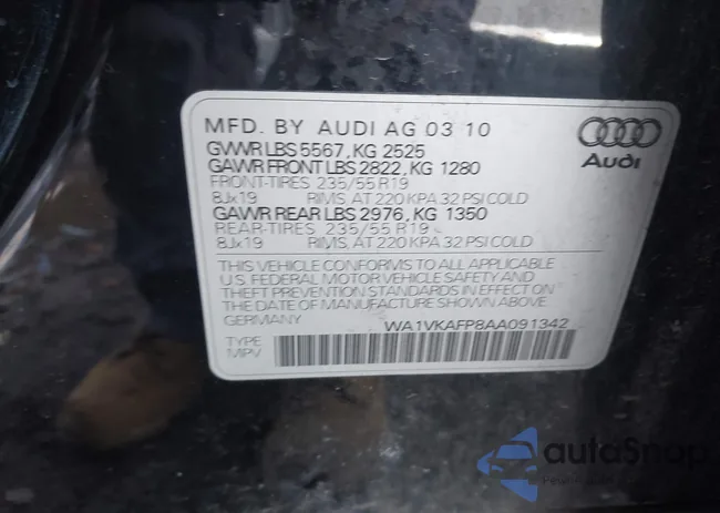 WA1VKAFP8AA091342: 43627714