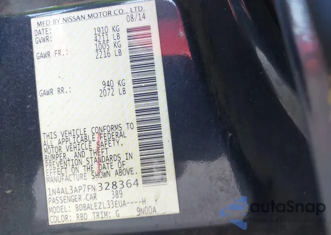 1N4AL3AP7FN328364: 43626916