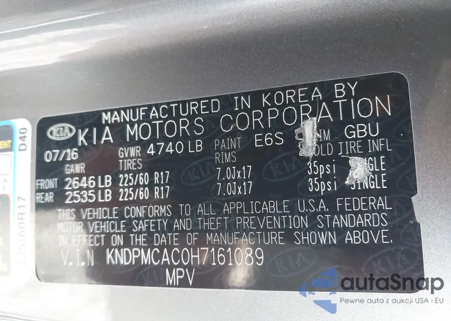 KNDPMCAC0H7161089: 43626937