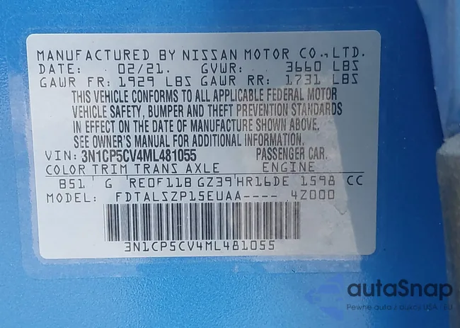 3N1CP5CV4ML481055: 43627121