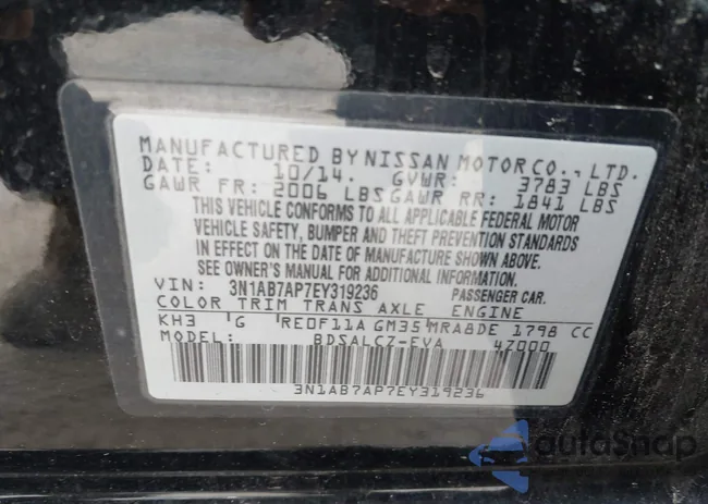 3N1AB7AP7EY319236: 43628307