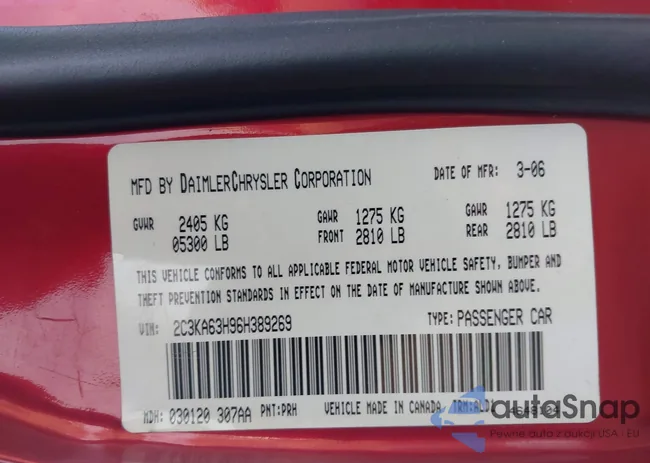 2C3KA63H96H389269: 43628473