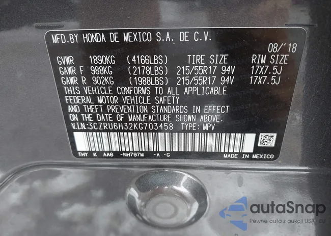 3CZRU6H32KG703458: 43628563