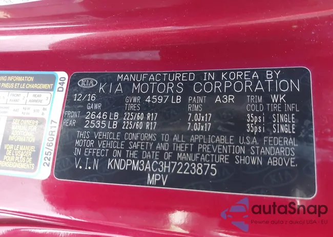 KNDPM3AC3H7223875: 43628732