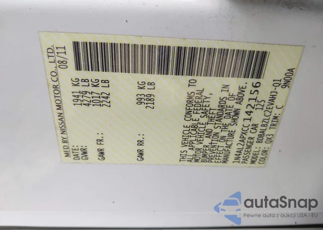 1N4AL2APXCC142156: 43628788